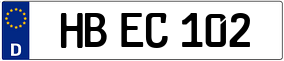 Trailer License Plate